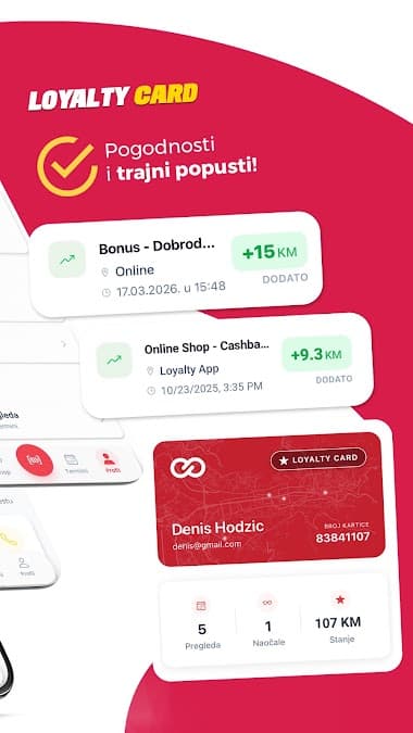 Početni ekran Optika Salihbegović aplikacije
