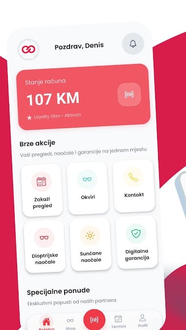 Prikaz Optika aplikacije 2